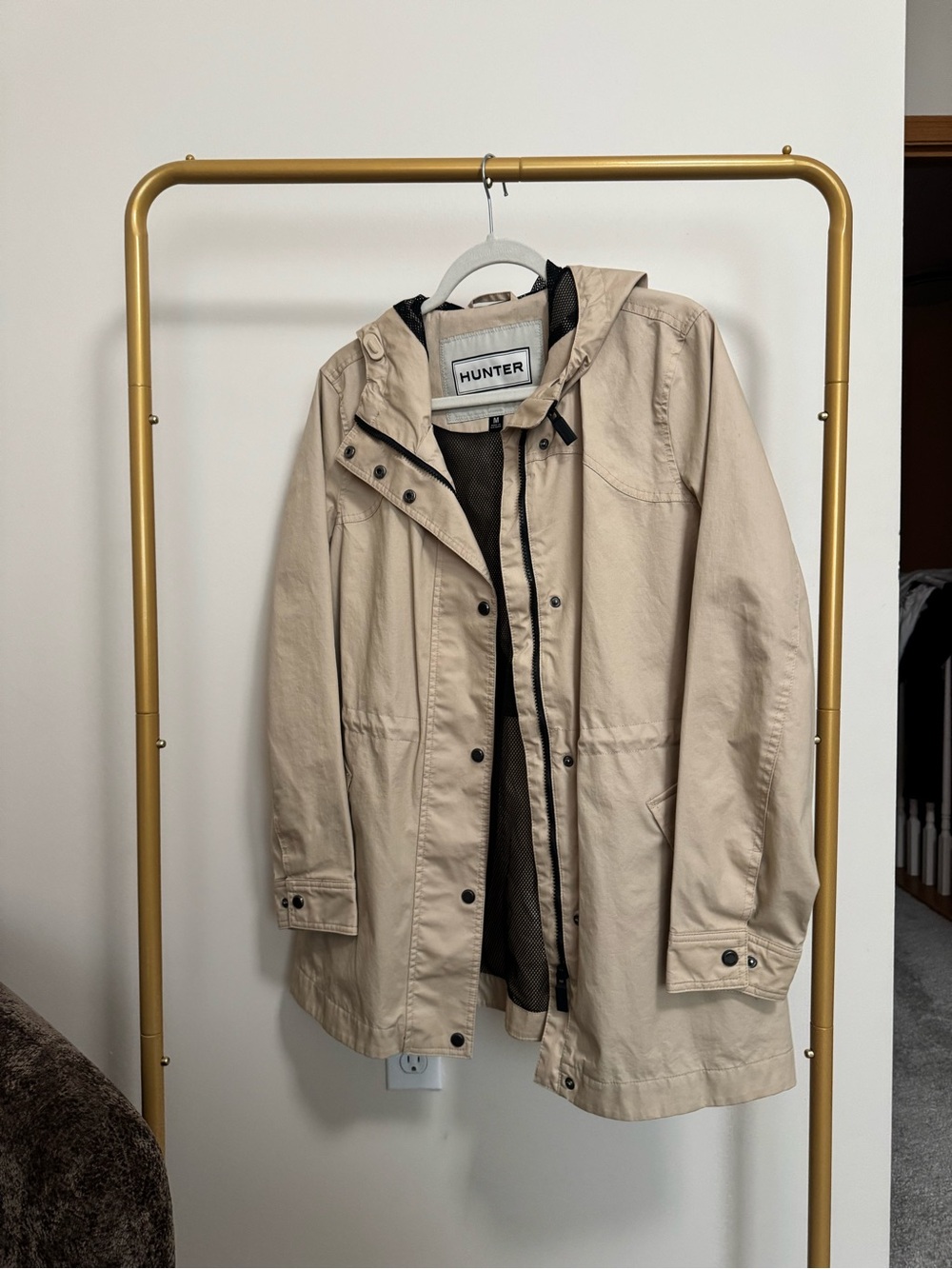 Hunter Women’s Beige Hooded Jacket